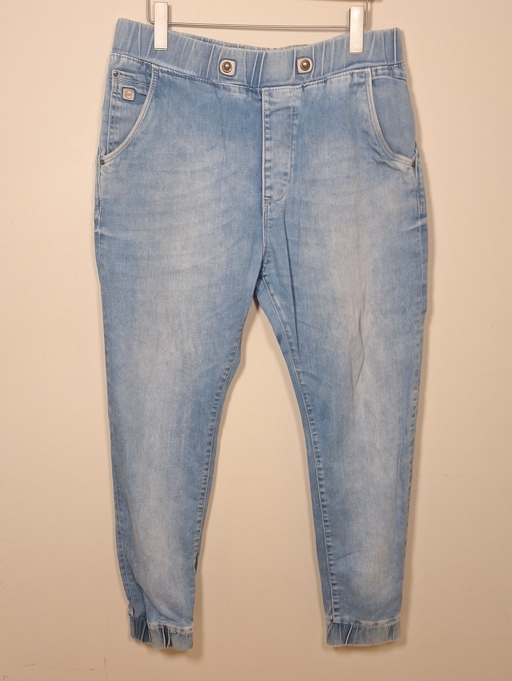 Just Cavalli Vintage Elastic Waist Denim Jogger Size 33